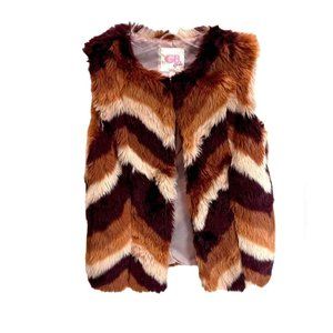 Beautiful Gianni Girls Bini faux fur jacket vest size XL (NWT)